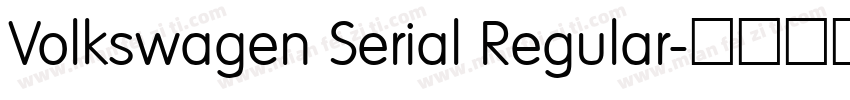 Volkswagen Serial Regular字体转换